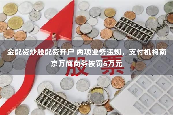 金配资炒股配资开户 两项业务违规，支付机构南京万商商务被罚6万元